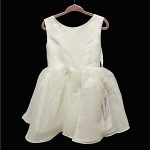 JJ’s House Simple Flower Girl Dress IVORY Size 3 NWT